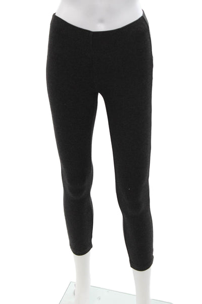 Theory Women Ankle Cropped Black Leggings Size PP