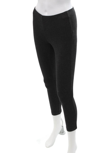 Theory Women Ankle Cropped Black Leggings Size PP