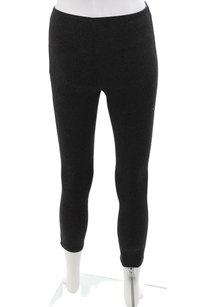 Theory Women Ankle Cropped Black Leggings Size PP