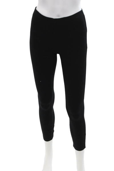 Theory Women Ankle Leggings Black Polyester Petite Size PP