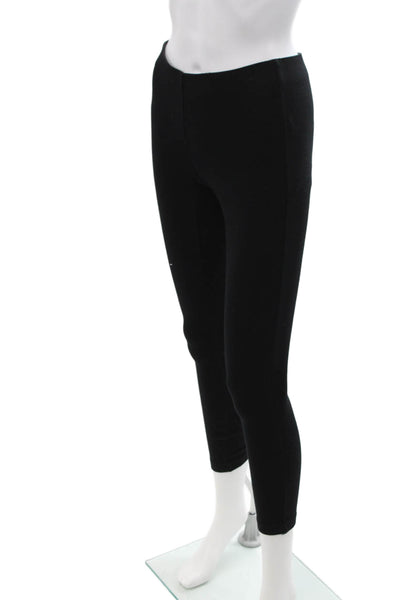 Theory Women Ankle Leggings Black Polyester Petite Size PP