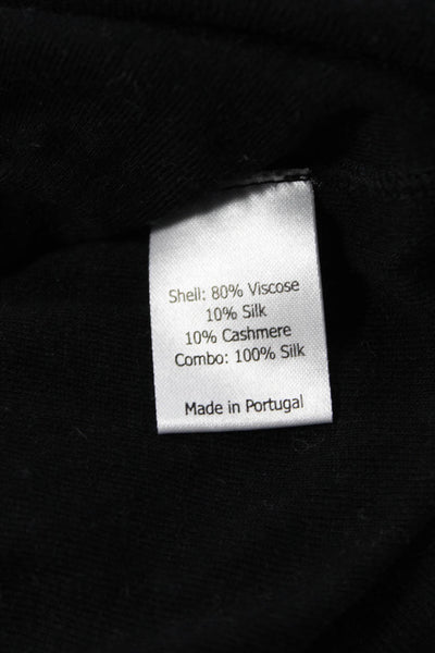 La Ligne Womens Black Turtleneck Long Sleeve Basic Top Size XS