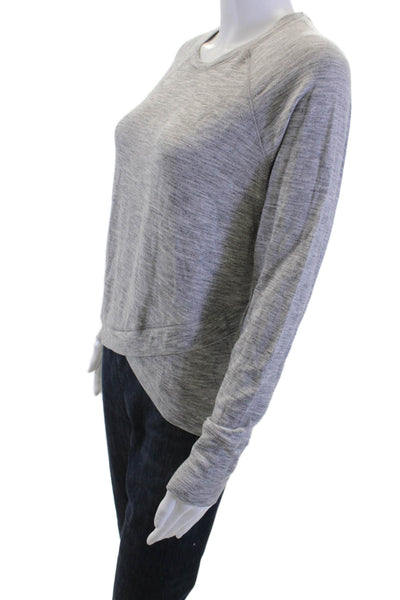 Athleta Women Gray Crew Neck Pullover Sweater Size S