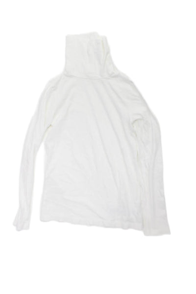 Crewcuts Childrens Girls Long Sleeves Turtleneck Blouse White Size 12