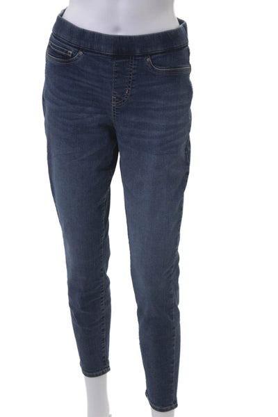 Levis Women Ankle Jegging Dark Blue Mid-Rise Petite Size 28