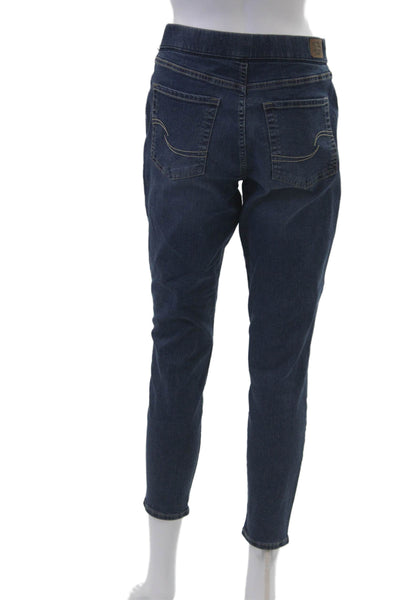 Levis Women Ankle Jegging Dark Blue Mid-Rise Petite Size 28