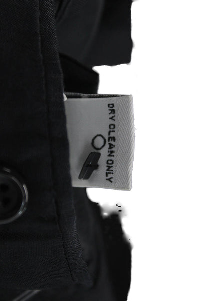 Joseph & Feiss Mens Suit Jacket Black Herringbone Lambswool Size 42