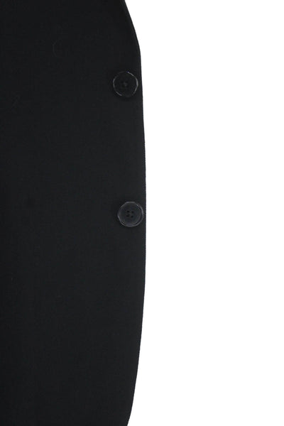 Joseph Abboud Men Classic Black Collared Button Suit Jacket Size 42