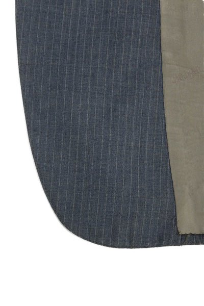Nordstrom Mens 2 Piece Gray Striped Wool Blend Suit Size 42