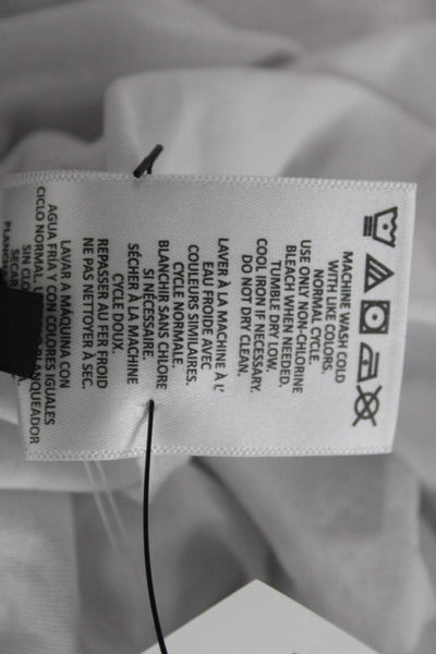 Karl Lagerfeld Men Graphic Print White Cotton Short Sleeve T-Shirt Size M