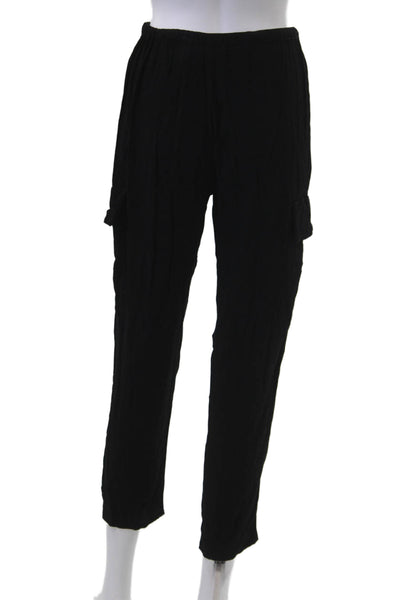 Bailey 44 Womens Black Cargo Pants Drawstring Rayon Size S