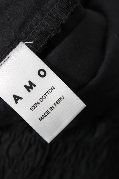 Amo Unisex Black Army Jogger Ankle Cotton Pants Size XS