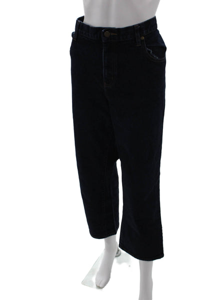 Lauren Ralph Lauren Women Cropped Dark Blue Pants Size 16 Petites