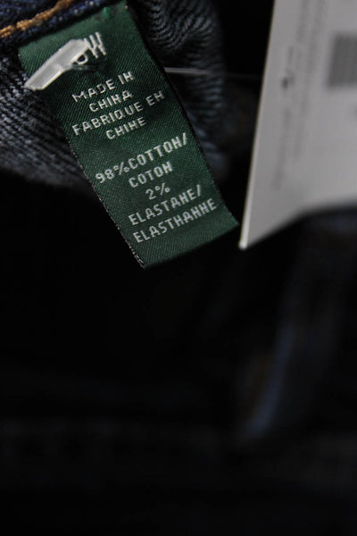 Lauren Ralph Lauren Women Cropped Dark Blue Pants Size 16 Petites