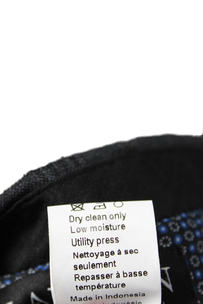 Lauren Ralph Lauren Mens Ankle Dress Pants Dark Gray Check Wool Blend Size 38