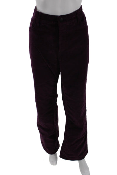NYDJ Unisex Purple Pants Mid Rise 70% Wool 30% Polyester Size 16
