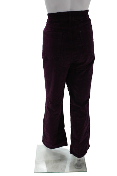 NYDJ Unisex Purple Pants Mid Rise 70% Wool 30% Polyester Size 16