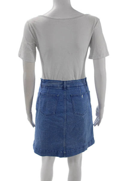Stella McCartney Women A-Line Mini Blue Skirt Size 28