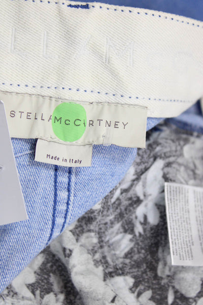 Stella McCartney Women A-Line Mini Blue Skirt Size 28