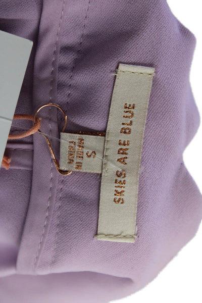 Skies Are Blue Women Dress Pants Purple Size S