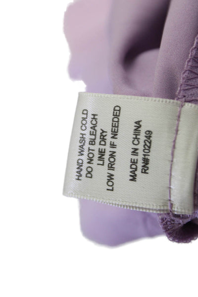 Skies Are Blue Women Dress Pants Purple Size S