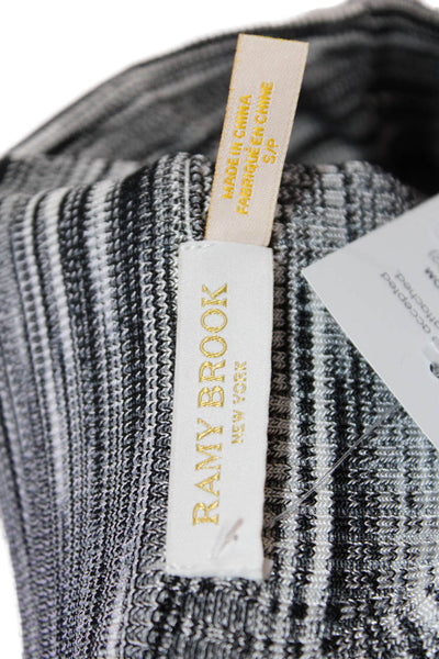 Ramy Brook Women Striped Straight Pencil Skirt Black Size S