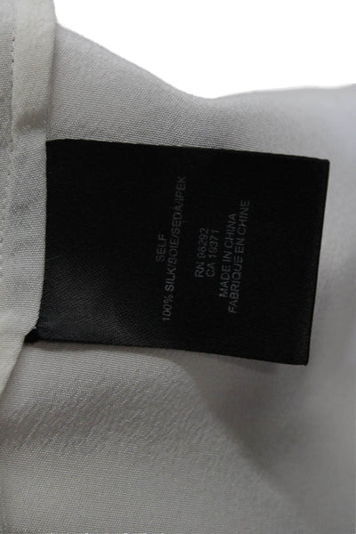 Tibi, Women Camisole V-Neck 100% Silk White Sleeveless Size 2