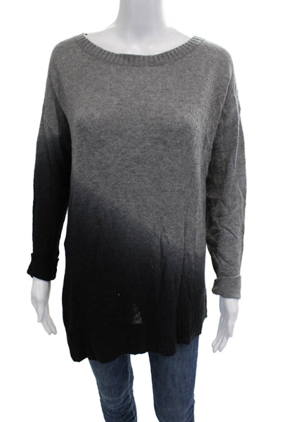 Hayden Women Black 100% Cashmere Pullover Round Neck Long Sleeve Grunge Size M