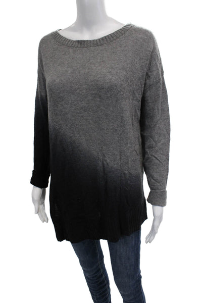 Hayden Women Black 100% Cashmere Pullover Round Neck Long Sleeve Grunge Size M