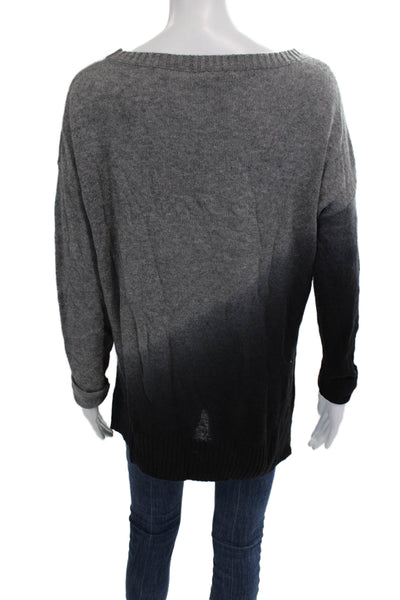 Hayden Women Black 100% Cashmere Pullover Round Neck Long Sleeve Grunge Size M