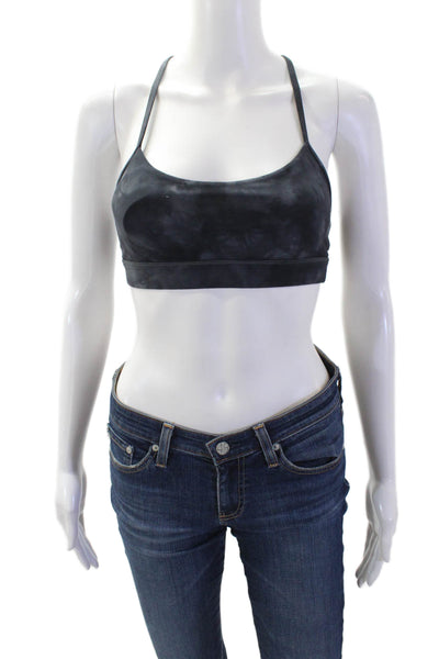 Lululemon Womens Stretch Tie Dye Activewear Bra Navy Size 4