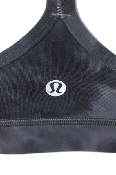 Lululemon Womens Stretch Tie Dye Activewear Bra Navy Size 4