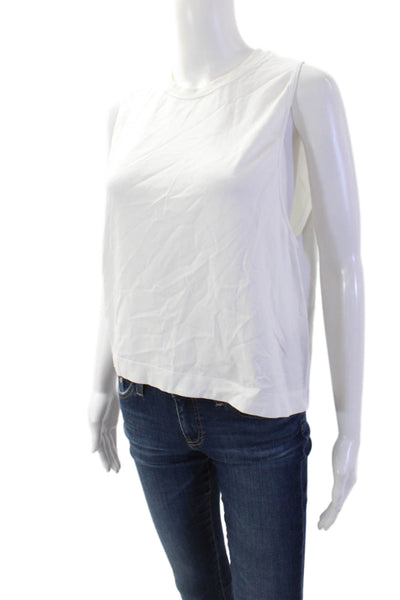 Soul Cycle Womens Skull Tank Top White Crew Neck Sleeveless Size S