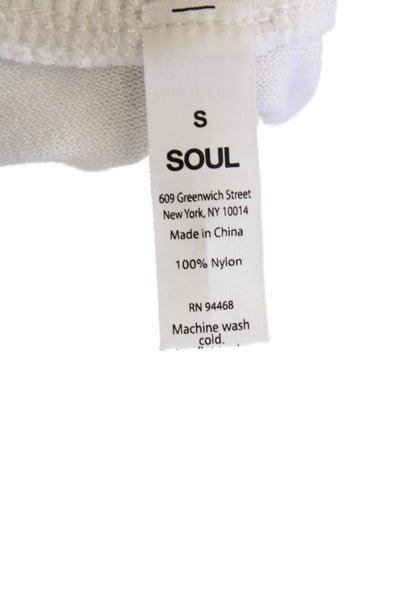 Soul Cycle Womens Skull Tank Top White Crew Neck Sleeveless Size S