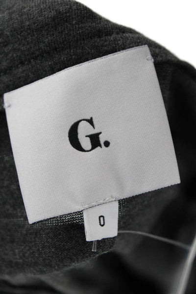 G. Women Maxi Dress Dark Gray Square Neck Long Sleeve Size 0