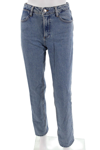 SPRWMN Women Blue Straight Jeans Mid Rise Size 24