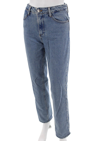 SPRWMN Women Blue Straight Jeans Mid Rise Size 24