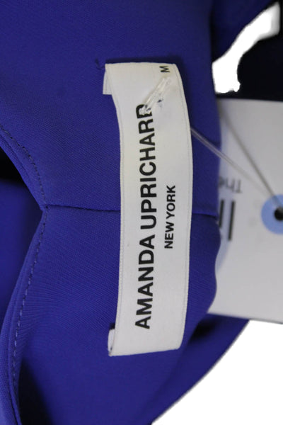 Amanda Uprichard, Women, Blue Sleeveless V-Neck Camisole 100% Polyester Size M