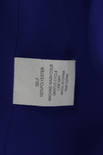 Amanda Uprichard, Women, Blue Sleeveless V-Neck Camisole 100% Polyester Size M