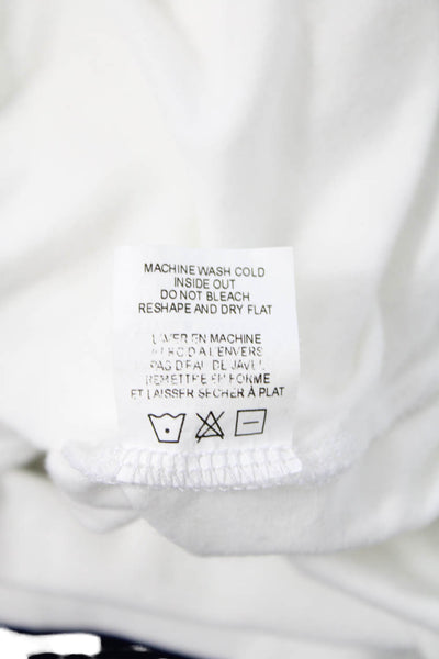 Theory Women Basic White T-Shirt Short Sleeve Crew Neck Size PP
