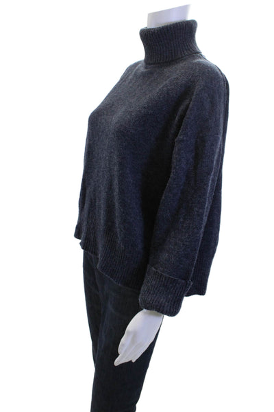 Mod Ref Unisex Dark Blue Turtleneck Pullover Sweater Size S