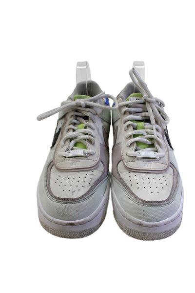 Nike Womens Textured Lace Up Multicolor Chunky Sneakers White Size 8