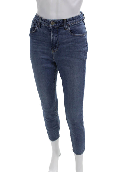 L'Agence Women Ankle Skinny Jeans Blue High Rise Size 30