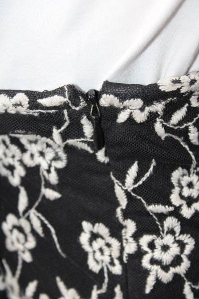 Cynthia Cynthia Steffe Women Black Floral Jumpsuit Romper Wool Blend Size L