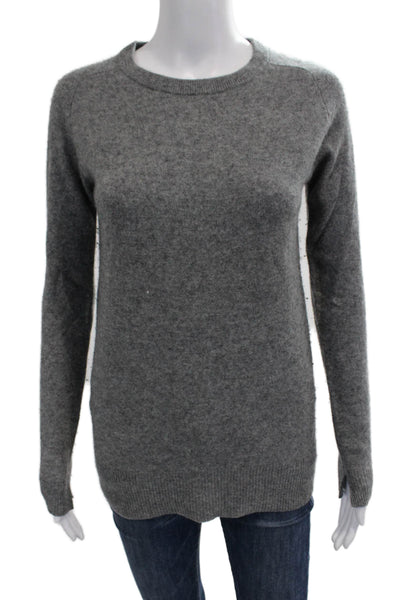 Zara Knit Unisex Gray 100% Cashmere Pullover Sweater Size S