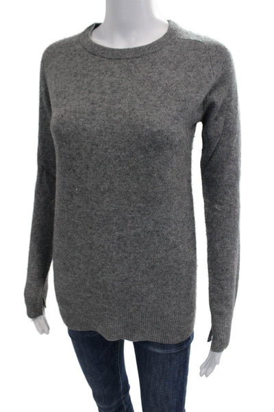 Zara Knit Unisex Gray 100% Cashmere Pullover Sweater Size S