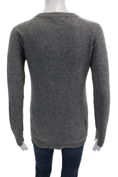 Zara Knit Unisex Gray 100% Cashmere Pullover Sweater Size S