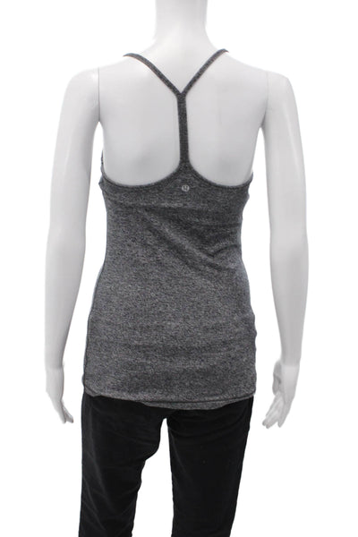 Lululemon Women Dark Gray Camisole Sleeveless Round Neck Size 6
