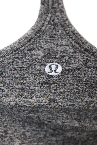Lululemon Women Dark Gray Camisole Sleeveless Round Neck Size 6