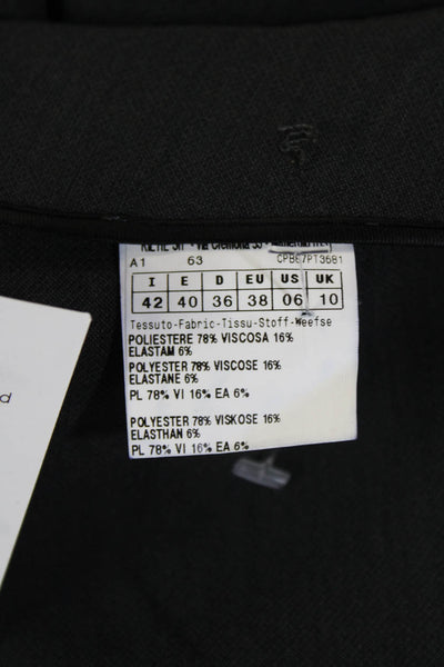 Domenico Vacca, Womens Dress Pants Dark Gray Zip 27in Inseam Size 8